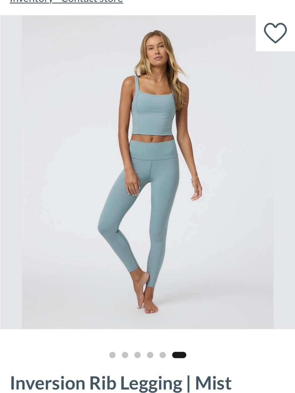 Vuori Inversion Ribbed Leggings Mist - Picture 6 of 14
